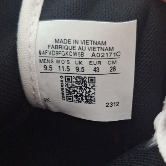 Converse All Star Chuck Taylor Cushioning Jack NY High Top Orange Size 9.5 - Picture 3 of 7